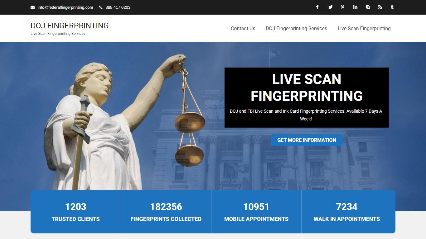 DOJ FINGERPRINTING – Live Scan Fingerprinting Services