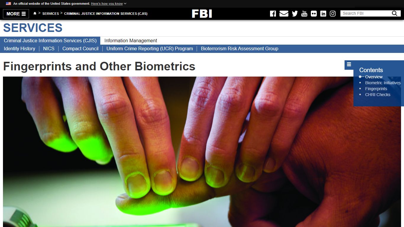 Fingerprints and Other Biometrics — FBI